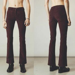 NWOT Other UK Men's Hendrix pants wine corduroy 30 long